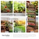 image 5 of Vertical Planter Flora in a Rustic Wooden Design with 3 to 5 Tiers and Plant Fleece Included | Brown | brown | 52 x 81 x 180 cm | 1