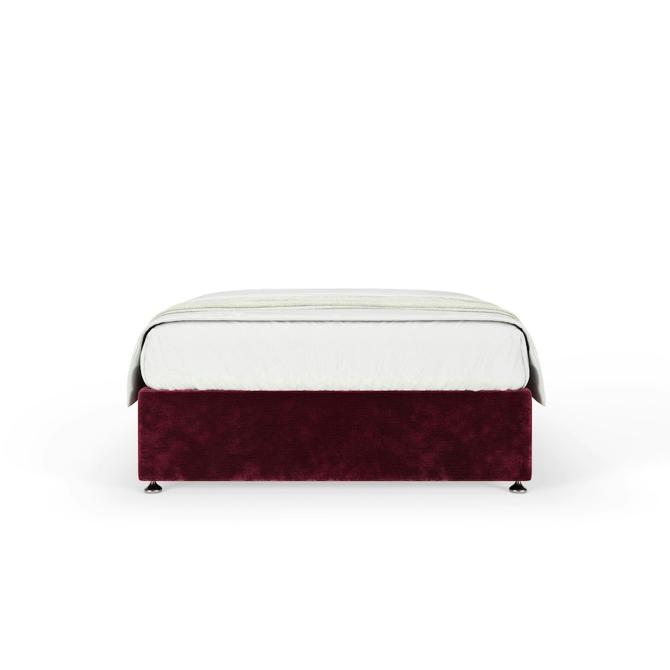 image 1 of Majestic 1000 Pocket Sprung Aubergine Chenille Divan Set Super King
