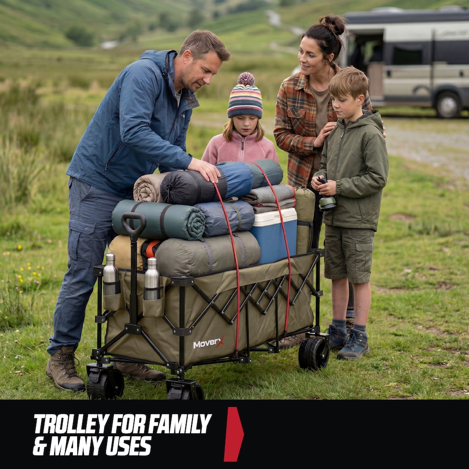 image 1 of MoverX 300L/180kg Premium Camping Trolley / Festival Wagon