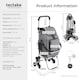 image 6 of Shopping Trolley 3-in-1 Foldable Cart with Cooler Bag