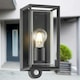 image 5 of Brandon - Black Motion Sensor Outdoor Wall Light Black | Clear
