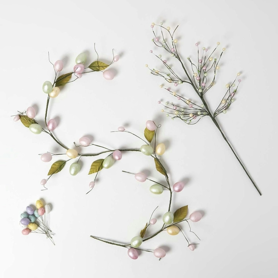 image 1 of Homescapes Easter Egg Garland, Handmade