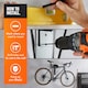 image 3 of VonHaus Wall Mounted Bike Hanger with Shelf for Garage