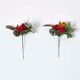 image 3 of Homescapes Set of 2 Artificial Robin and Foliage Picks, 18 cm