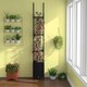 image 3 of COSTWAY Raised Garden Bed Planter Box Rolling Tomato Cage Black
