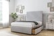 image 3 of Sloomy Madison Silver Naples Divan Bed With Mattress 2 Drawers Left Side With 26" Strutted Headboard & 12" Matching Footboard 5' King | Silver | Silver | King | 1
