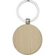image 1 of Bullet Giovanni Round Beech Wood Keyring - Natural - One Size