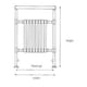image 3 of 945mm (H) x 500mm (W) - Horizontal Bathroom Towel Radiator - (Islington) (0.94m x 0.5m)