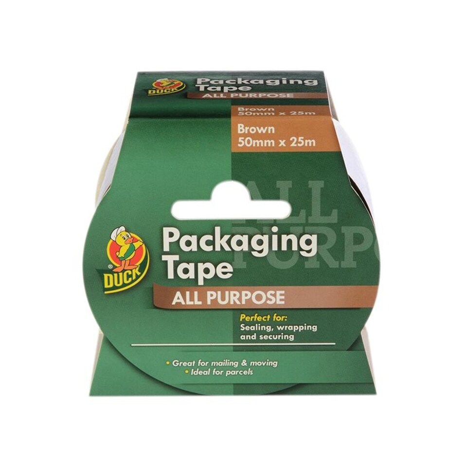 image 1 of Shurtape Duck Tape Packaging Tape 50mm X 25m Brown | Brown | Brown | 50mm x 25m | 1