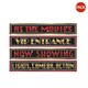 image 1 of Bristol Novelty Marquee Signs At the Movies Street Signs (Pack of 4) - Multicoloured - One Size