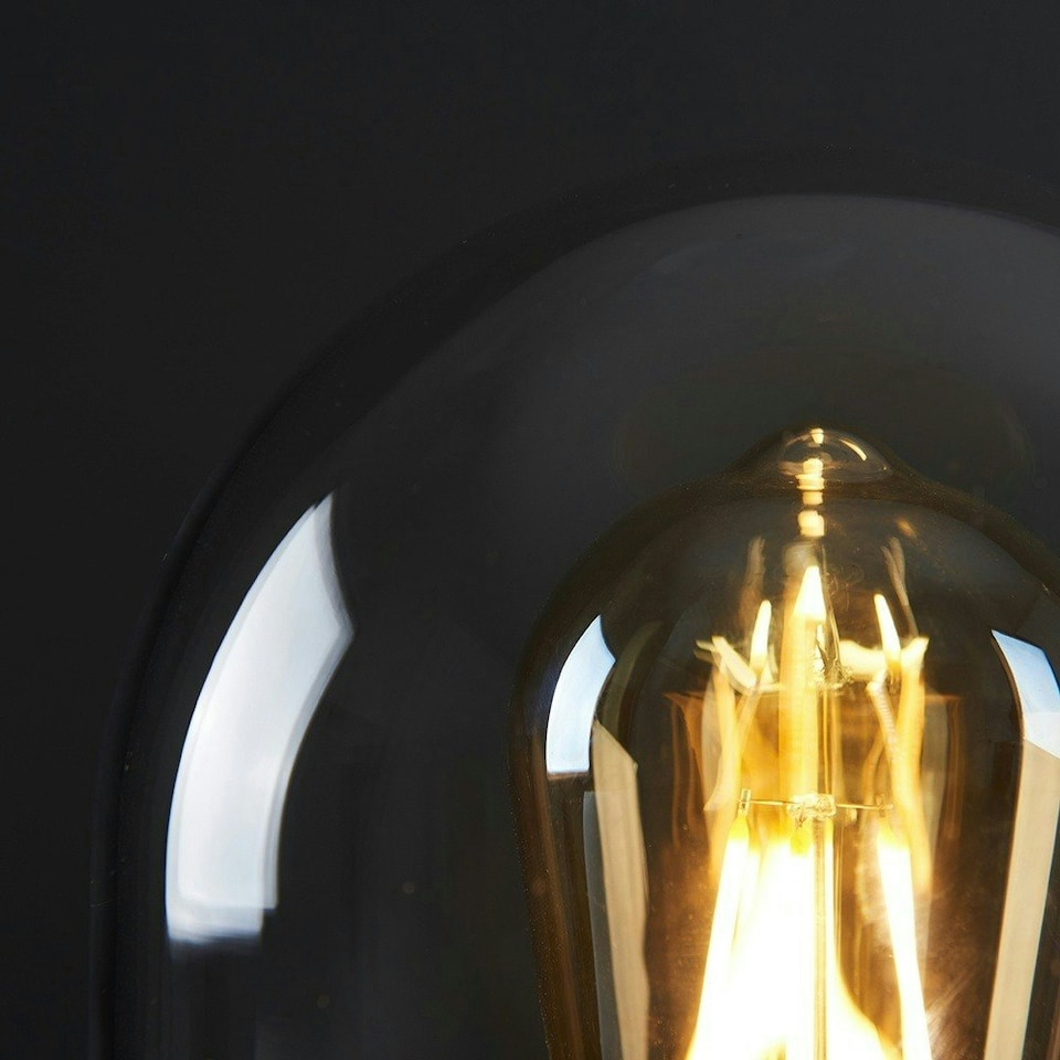 image 1 of ValueLights Edison Industrial Antique Brass Gold Table Lamp and E27 Pear LED 4W Warm White 2700K Bulb