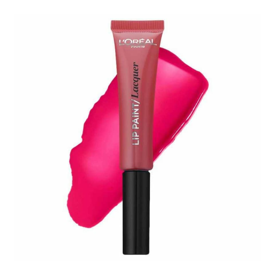 image 1 of L'Oreal Paris Lacquer Lip Paint Kit - Fuchsia Wars