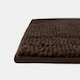 image 5 of OHS Soft Microfibre Non-Slip Absorbent Noodle Chenille Bath Runner Mat Brown | Chocolate | 45 x 75cm