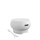 image 1 of Novogratz Asher Outdoor Fire Pit in White