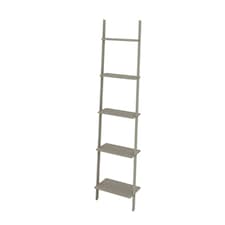 Core Products Corona Grey Ladder Design Shelf Unit, Grey Wax Finish L180.0cm x D35.0cm Grey