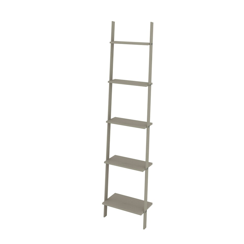 image 1 of Core Products Corona Grey Ladder Design Shelf Unit, Grey Wax Finish L180.0cm x D35.0cm Grey