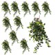 image 1 of 12 x 70cm UV Resistant Artificial Geranium Bush