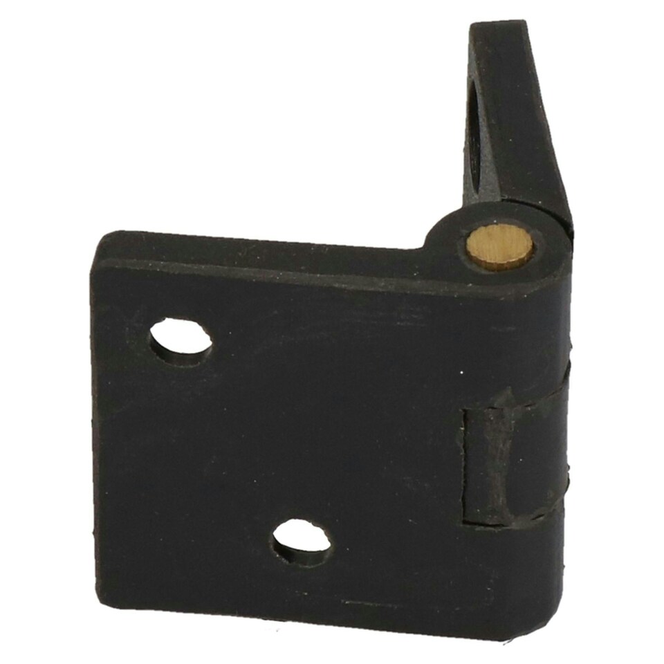image 1 of Black Reinforced Nylon Plastic Hinge 38x67mm Italian Made Industrial Quality 4PK Black