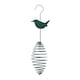 image 3 of Homescapes Metal Spring Bird Feeder with Bird Decoration, Wren
