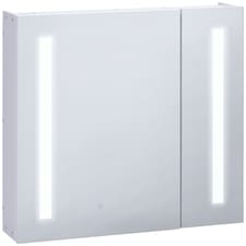 kleankin LED Illuminated Mirror Cabinet with Lights, Touch Switch, for Bathroom