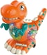 image 1 of Alivio Crawling Walking Dinosaur Baby Toy with Musical Lights for 1 to 2 Years Boys Girls (Orange)
