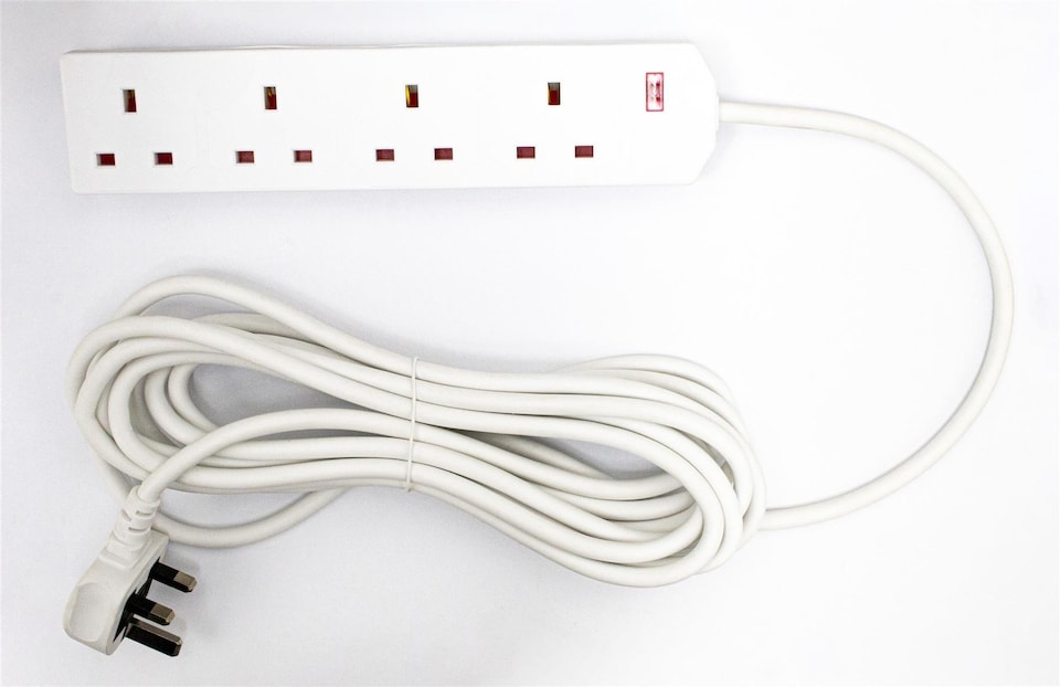 image 1 of Daewoo 4 Gang 5m Extension Lead | White