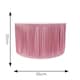 image 4 of ValueLights Jess Blush Pink Fabric Ruched Pleated Large Drum Shade | Pink