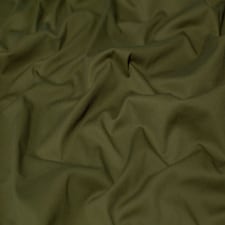 Minerva Core Range Green Stretch Woven Cotton Twill Fabric for Dressmaking, 130cm / 51" Wide - per metre