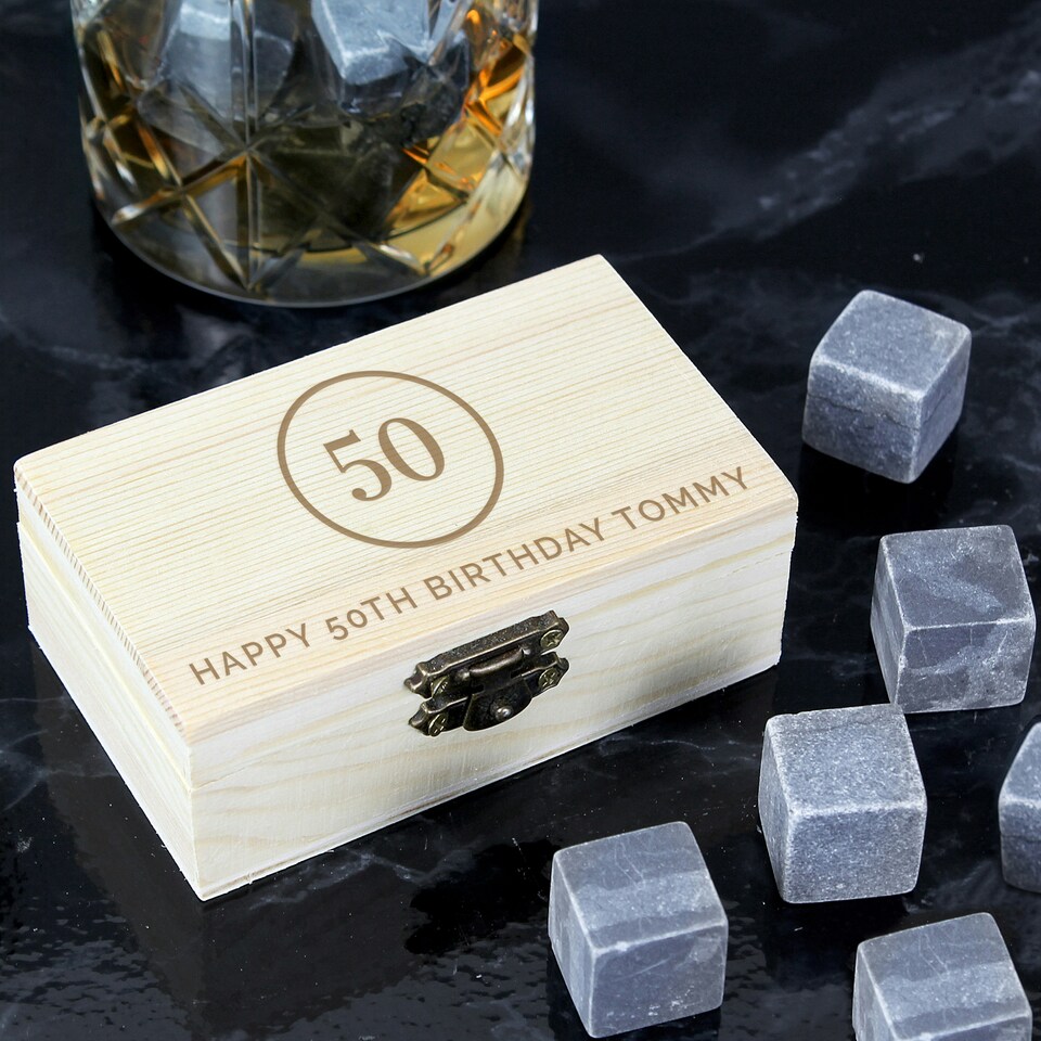image 1 of Personalised Birthday Cooling Stones