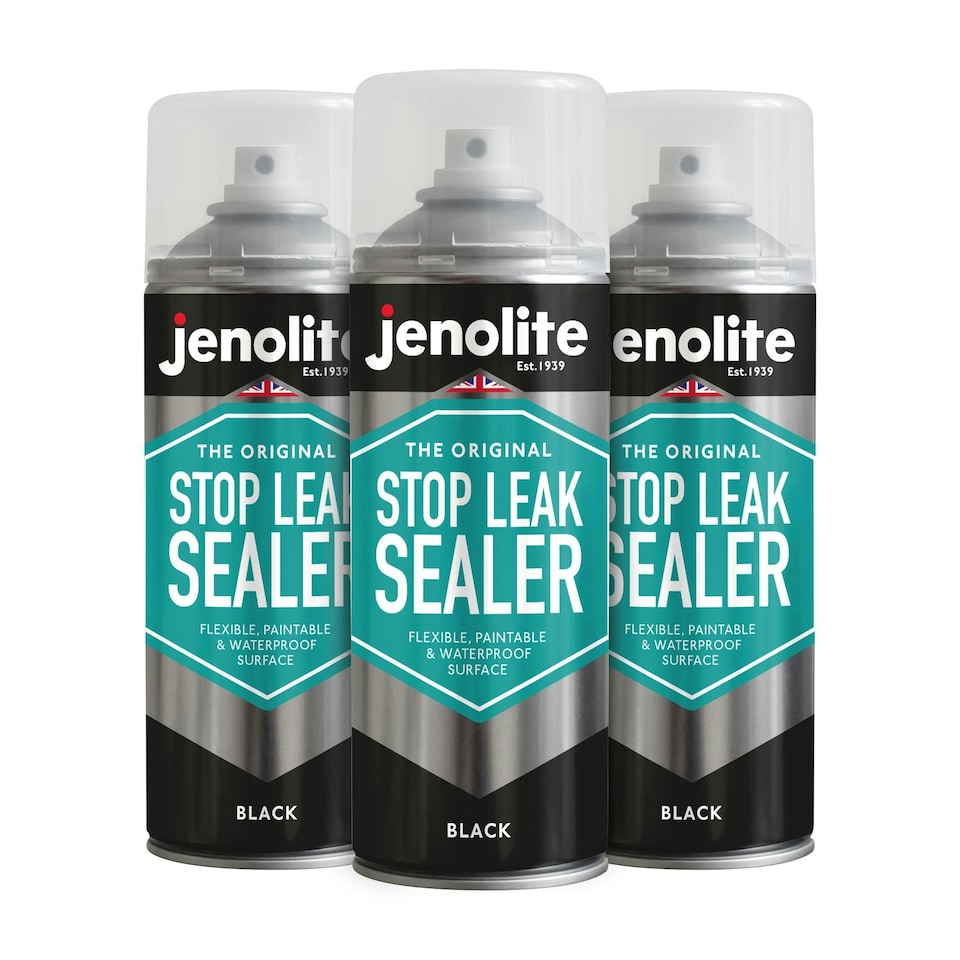 Jenolite Stop Leak Clear Waterproof Sealant Spray - 400ml - 3-Pack