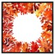 image 2 of Circled autumn leaves (Picture Frame) Grey | XL