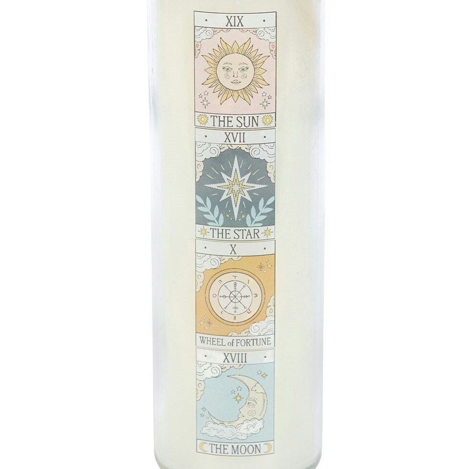 image 1 of Vintage Tarot Rose Tube Candle White
