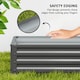 image 6 of Outsunny Set of 2 Raised Garden Bed, Outdoor Planter Box with Galvanised Steel Frame for Growing Vegetables, Flowers and Herbs, 110 x 50 x 30 cm, Light Grey