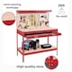 image 4 of Red Workbench Heavy-Duty Steel Pegboard Drawer Red