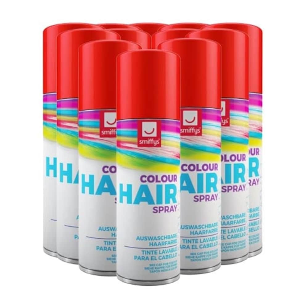 Red Temporary Hair Sprays 125ml - Pack of 12
