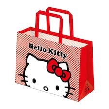 Hello Kitty Checked Reusable Shopper - Red/White/Black - One Size