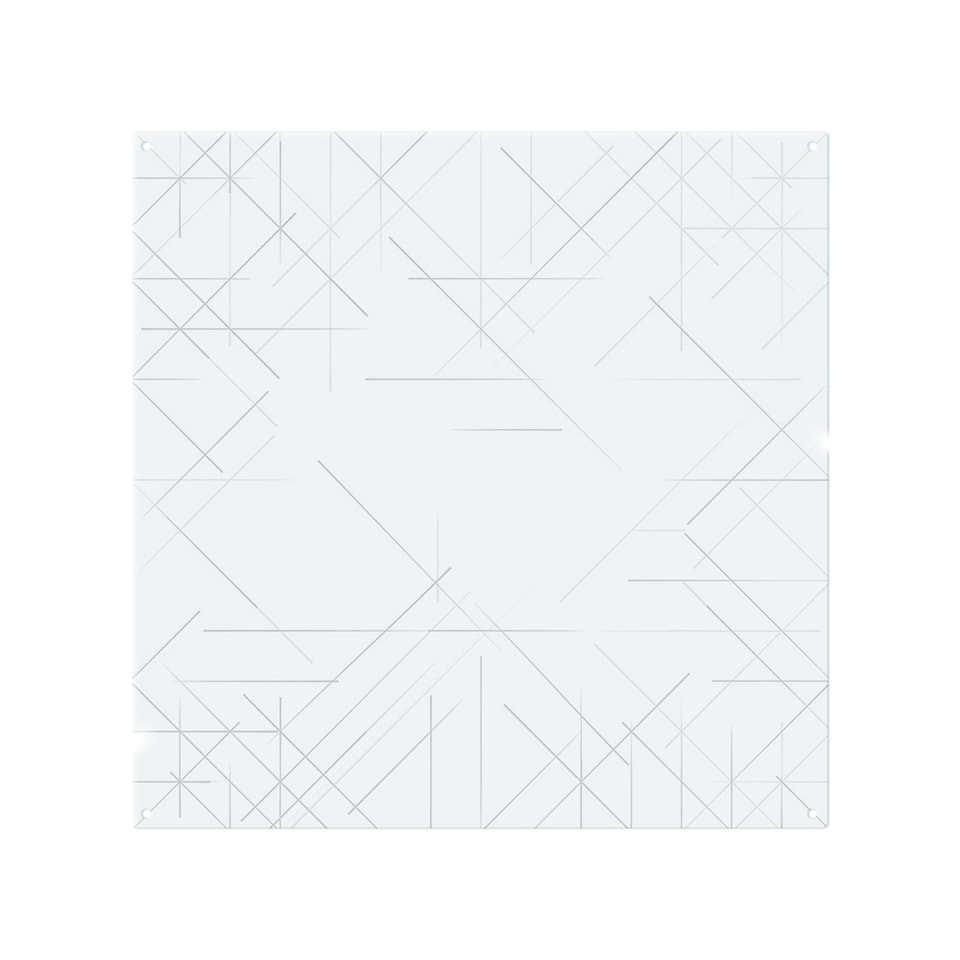 image 1 of Simple Geometric Splash Back | White