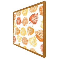 Hand drawn boho spring pattern (Picutre Frame) Brown | Oak | XS