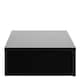 image 3 of Avignon Square Bedside Table with 1 Drawer in Black