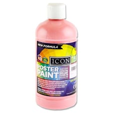 500ml Pink Poster Paint by Icon Art