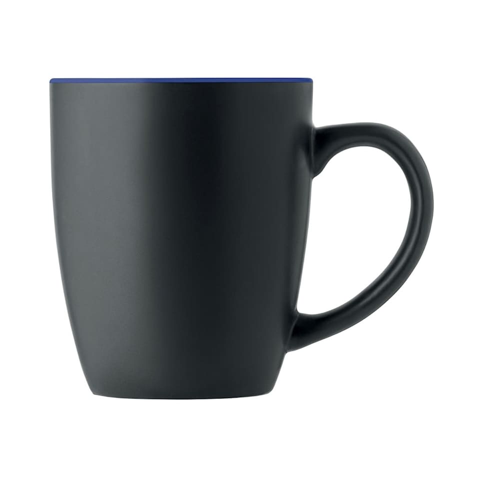 image 1 of MidOcean Lim Two Tone Ceramic 0.29L Mug - Black/French Navy - One Size