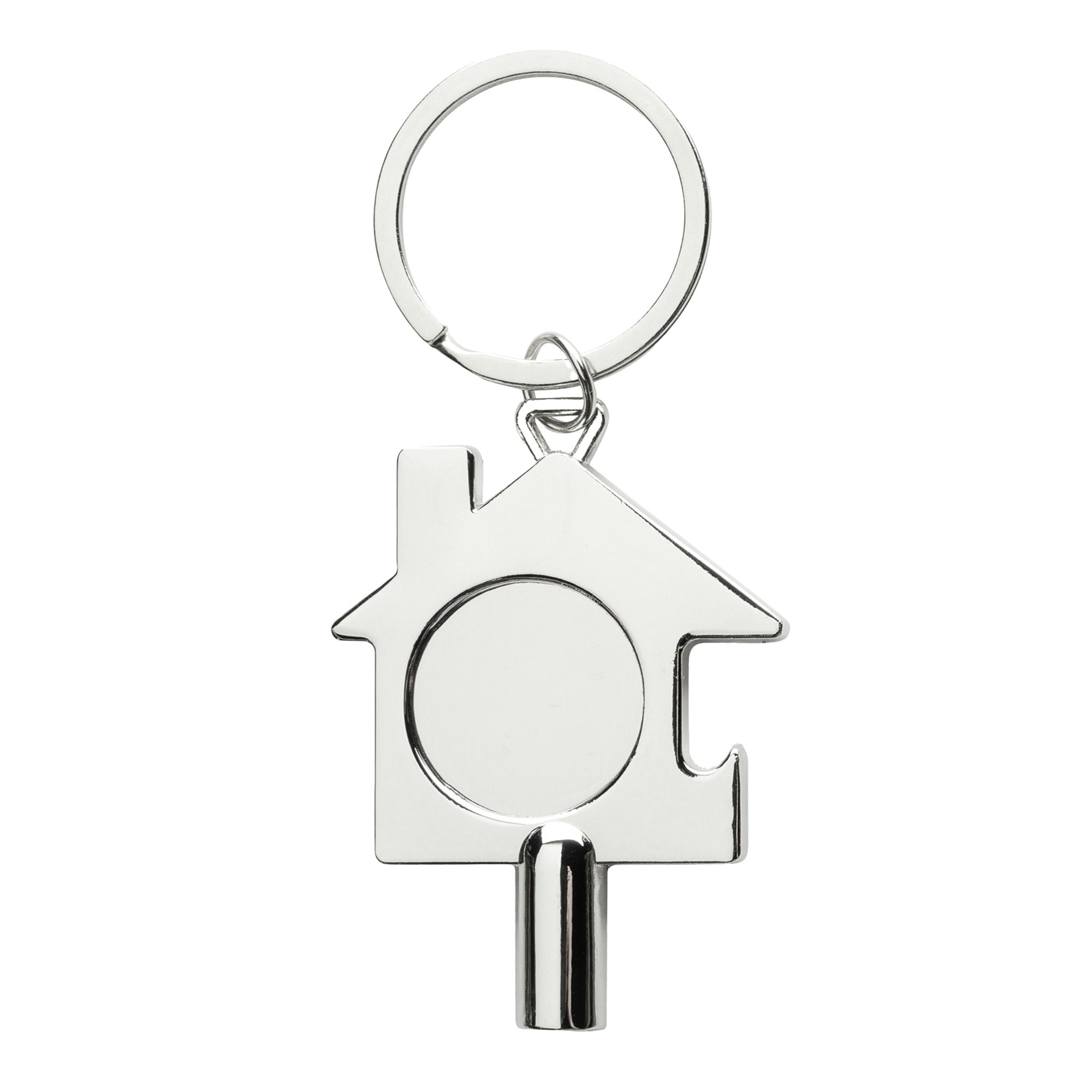 XD Collection 3 in 1 Zinc Alloy Recycled Keyring - Silver - One Size