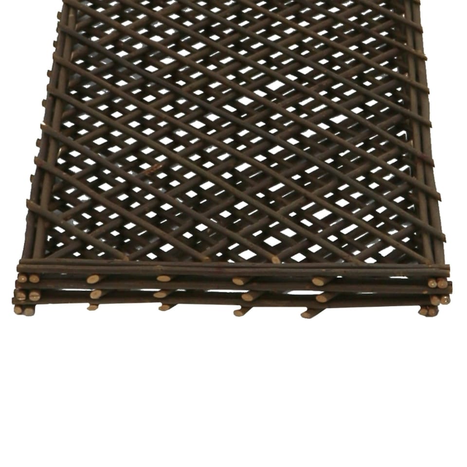 image 1 of Oypla Set of 2 Willow Trellis Fencing Panel Screen Climbing Trellises