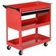 image 1 of DURHAND 3-tier Tool Trolley Cart Roller Cabinet Garage Workshop with Drawer