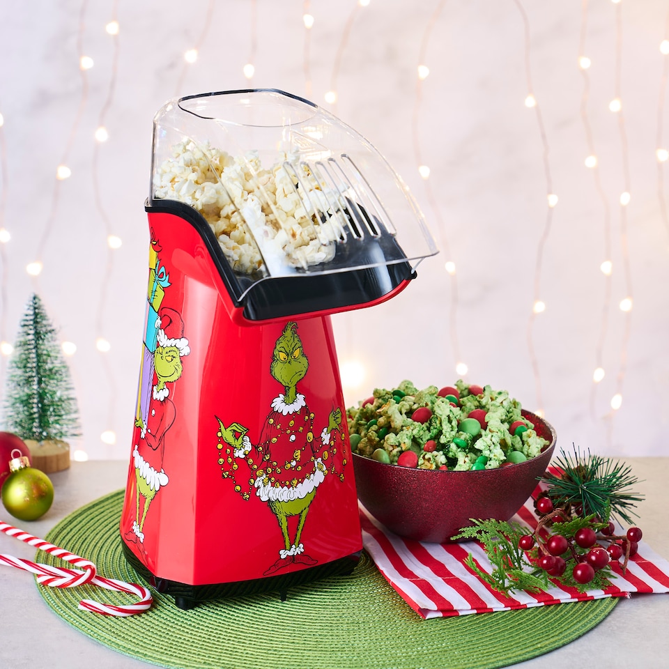 image 1 of Grinch Popcorn Maker Red 1200W Hot Air Popper