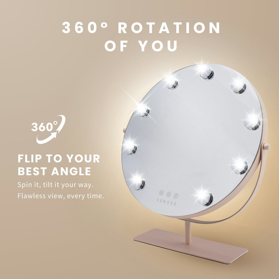 image 1 of Sensse Hollywood Mirror | Cream