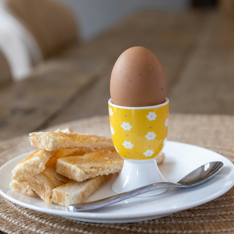 image 1 of KitchenCraft Egg Cup Set Multicolour Floral 4 Piece