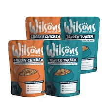 Wilsons Poultry Fresh Dog Food Complete Natural Nutrition for Adult Dogs - 16x 380g Pouches