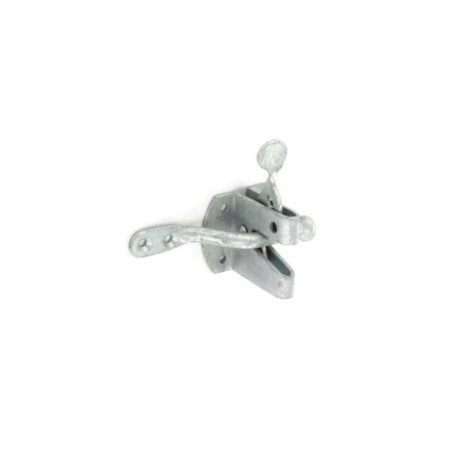 Securit Heavy Auto T Gate Latch - Silver - 15 x 23 x 5cm