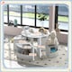 image 5 of AIYAPLAY Five-Piece Kids Table and Chairs Set w Storage for 3-8 Years, Grey | Grey | 5